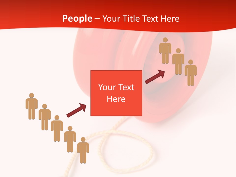 Windup Cutout Spool PowerPoint Template