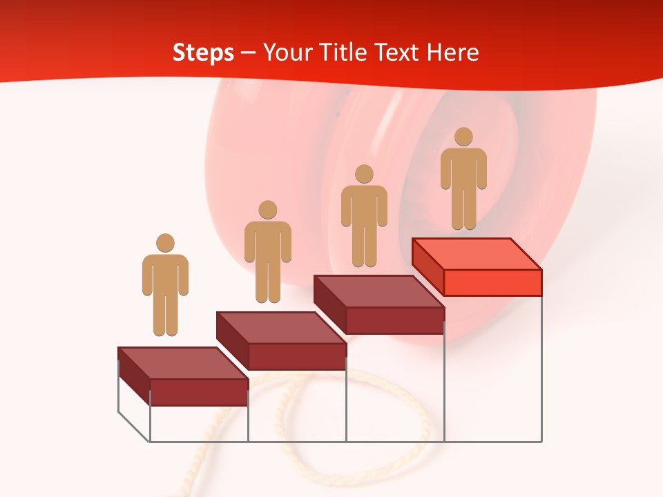 Windup Cutout Spool PowerPoint Template