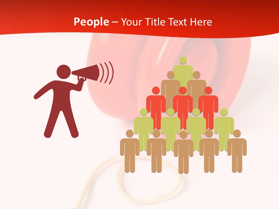 Windup Cutout Spool PowerPoint Template