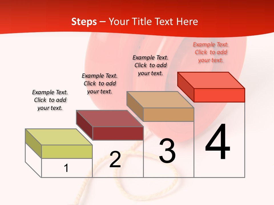 Windup Cutout Spool PowerPoint Template