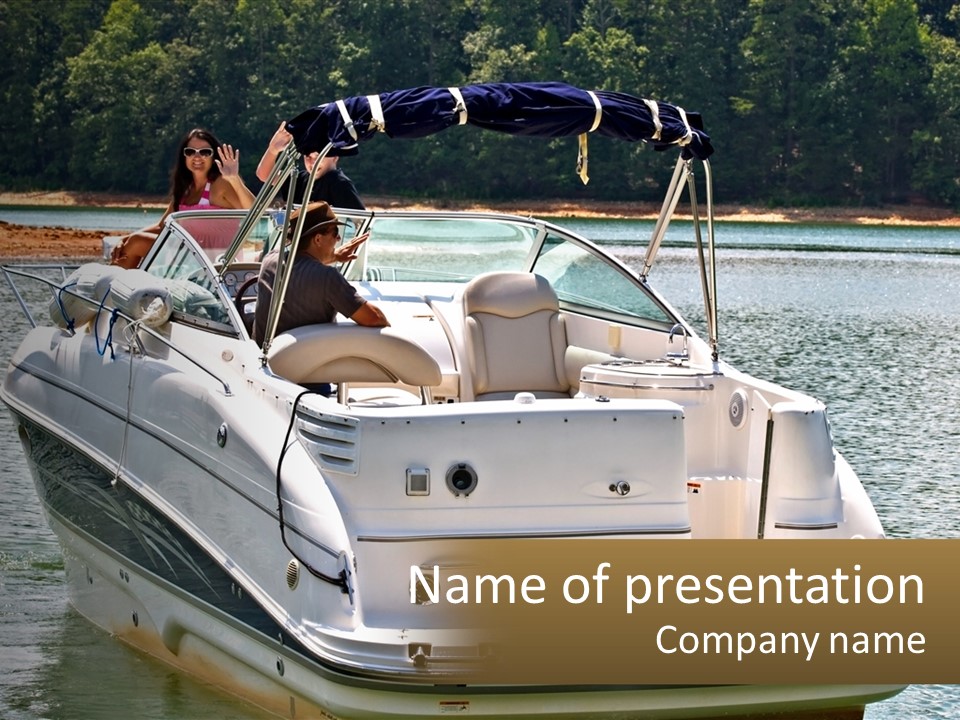 Transport Boat Travel PowerPoint Template