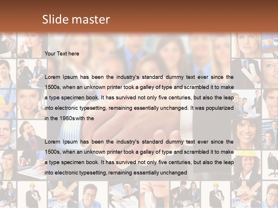 Agent Service Center PowerPoint Template