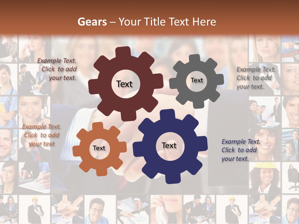 Agent Service Center PowerPoint Template