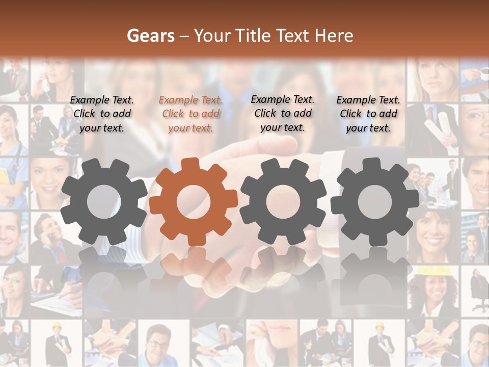 Agent Service Center PowerPoint Template