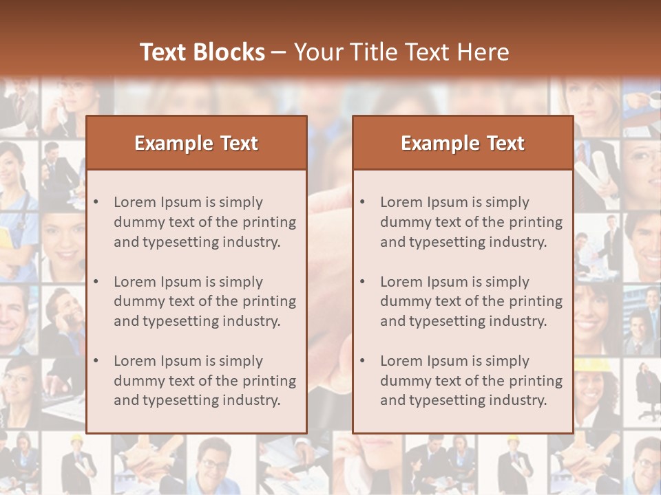 Agent Service Center PowerPoint Template