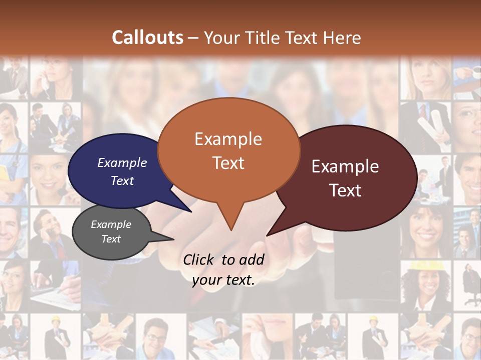 Agent Service Center PowerPoint Template