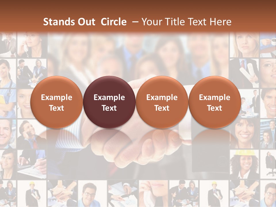 Agent Service Center PowerPoint Template