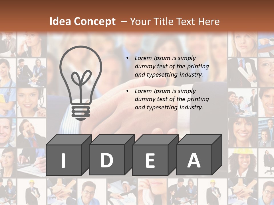 Agent Service Center PowerPoint Template