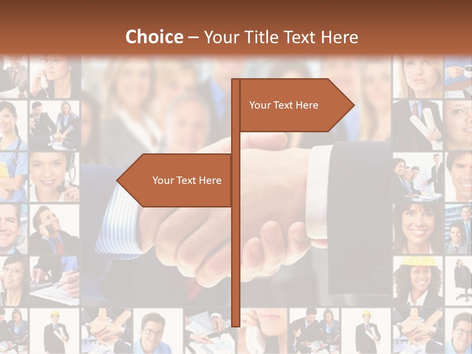 Agent Service Center PowerPoint Template