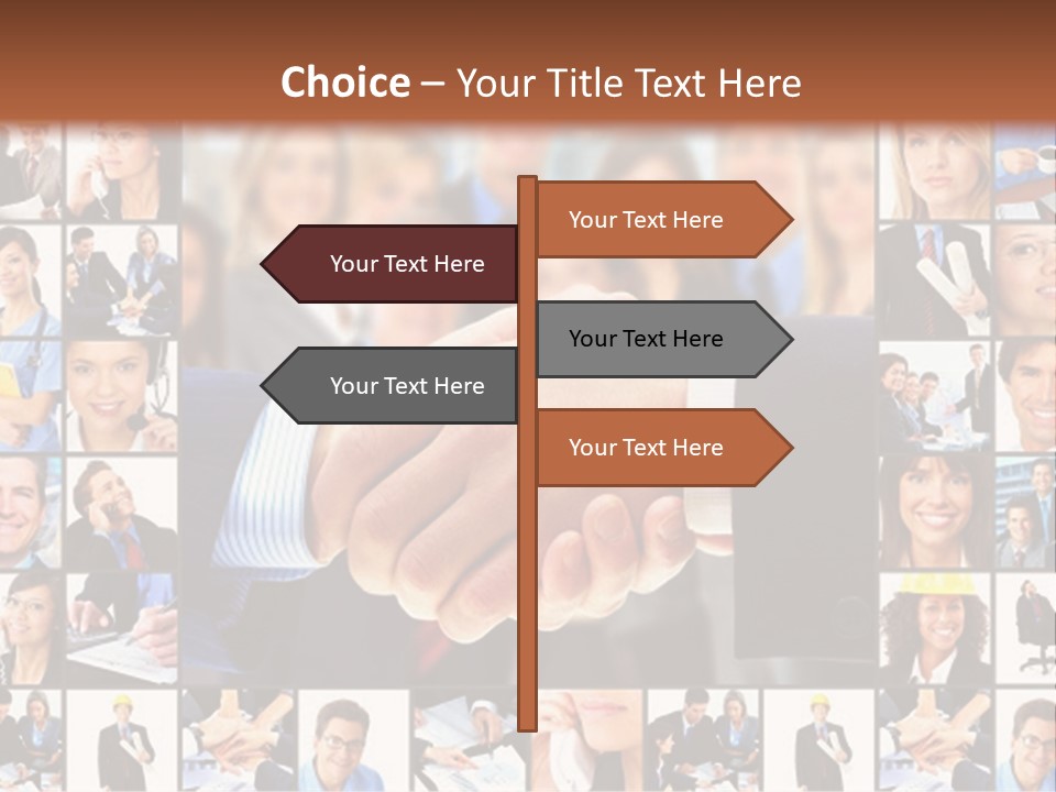 Agent Service Center PowerPoint Template