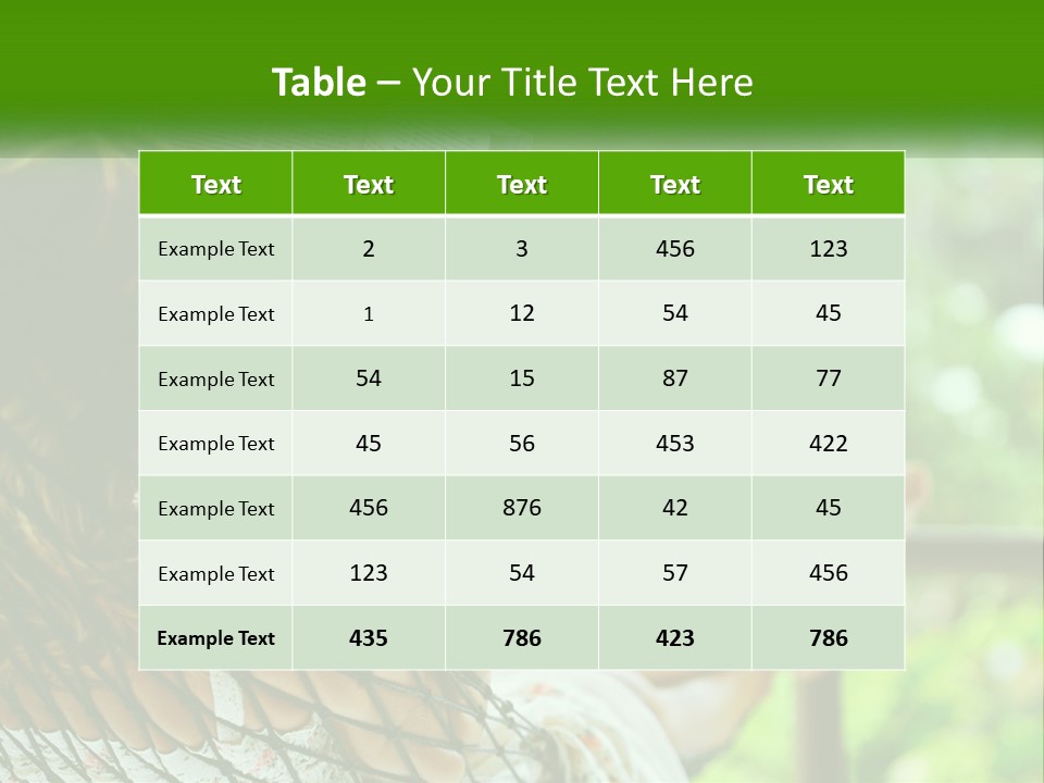Outdoors Holiday Summer PowerPoint Template