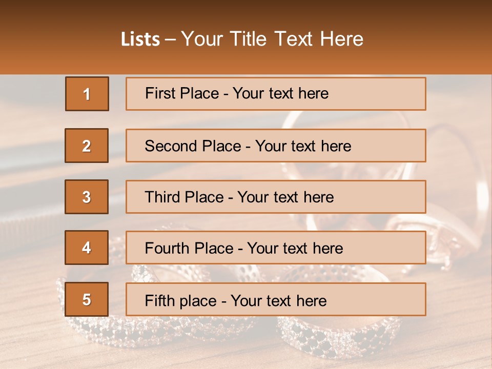 Group Accessory Craft PowerPoint Template