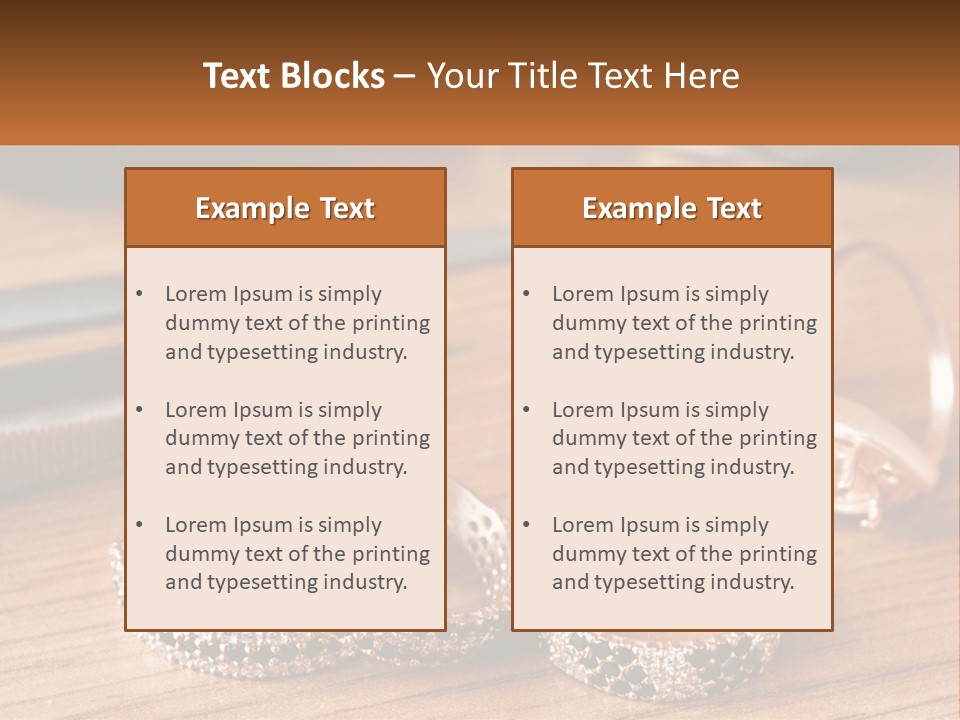 Group Accessory Craft PowerPoint Template