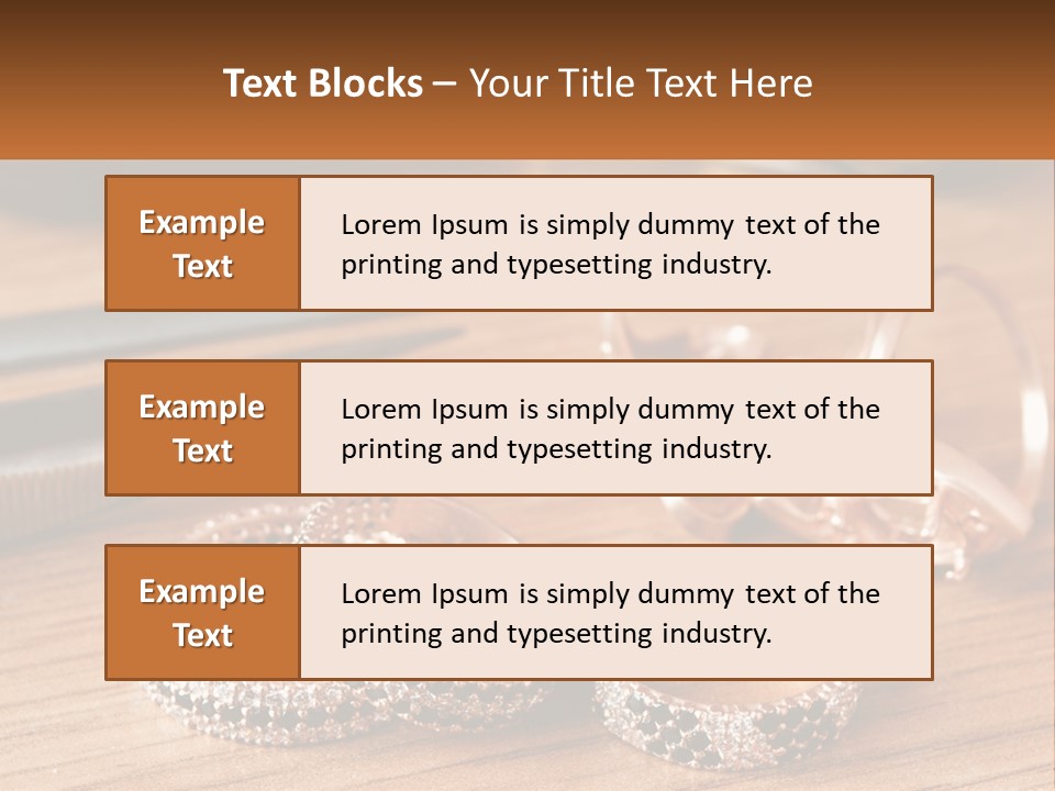 Group Accessory Craft PowerPoint Template