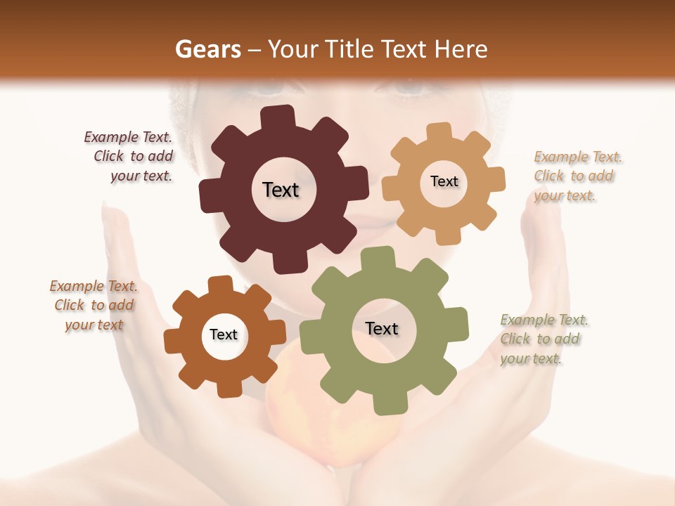 Closeup Wet Treatment PowerPoint Template