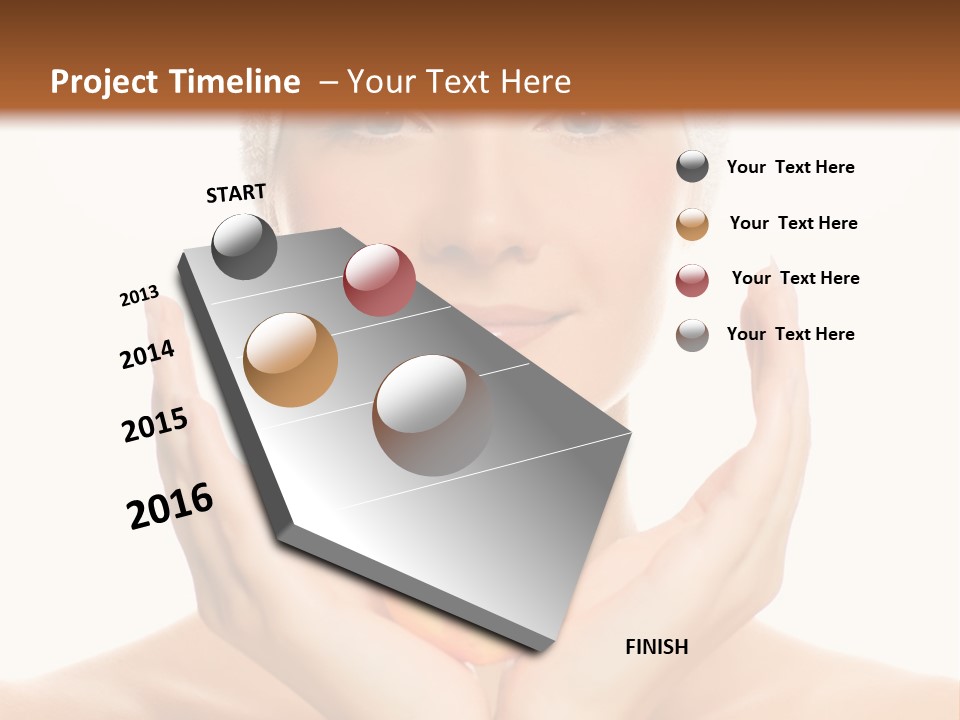 Closeup Wet Treatment PowerPoint Template