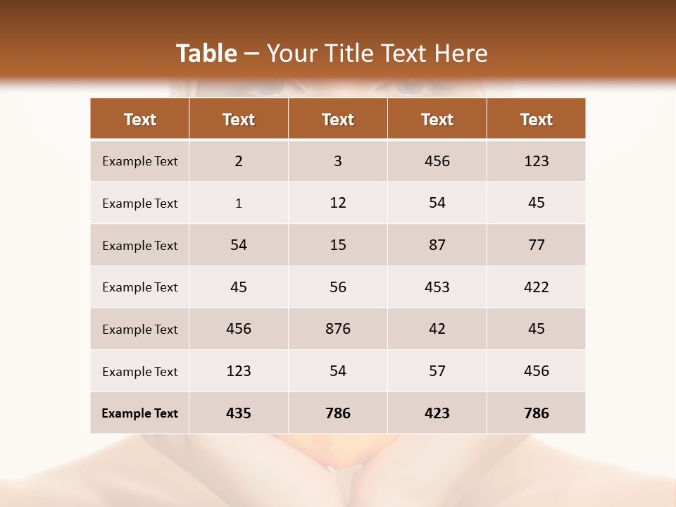Closeup Wet Treatment PowerPoint Template