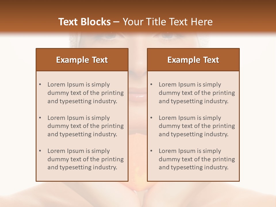 Closeup Wet Treatment PowerPoint Template