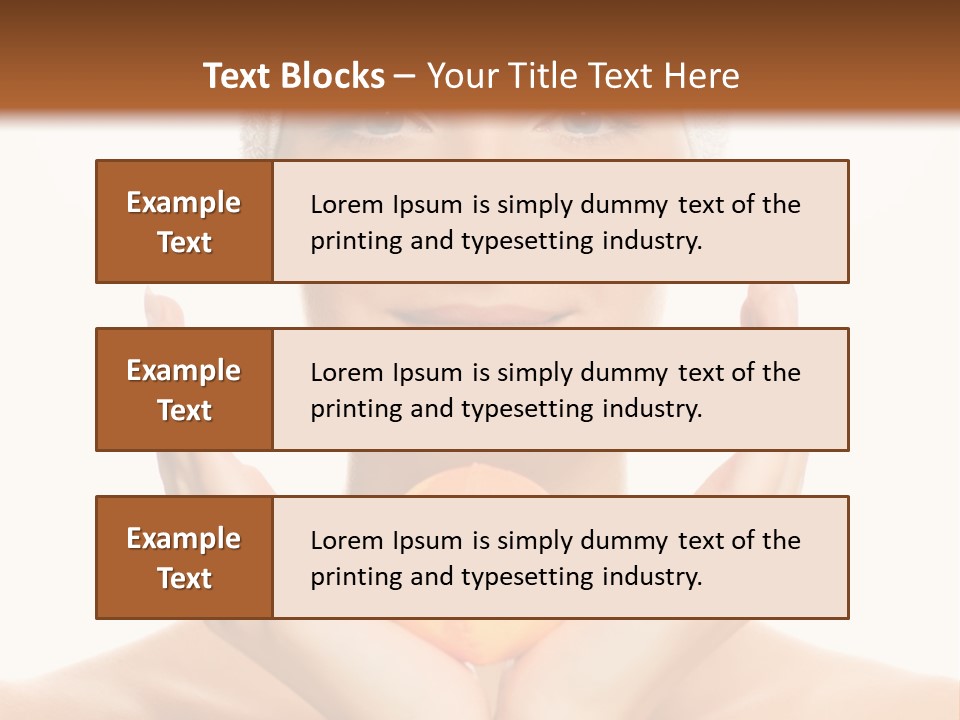 Closeup Wet Treatment PowerPoint Template