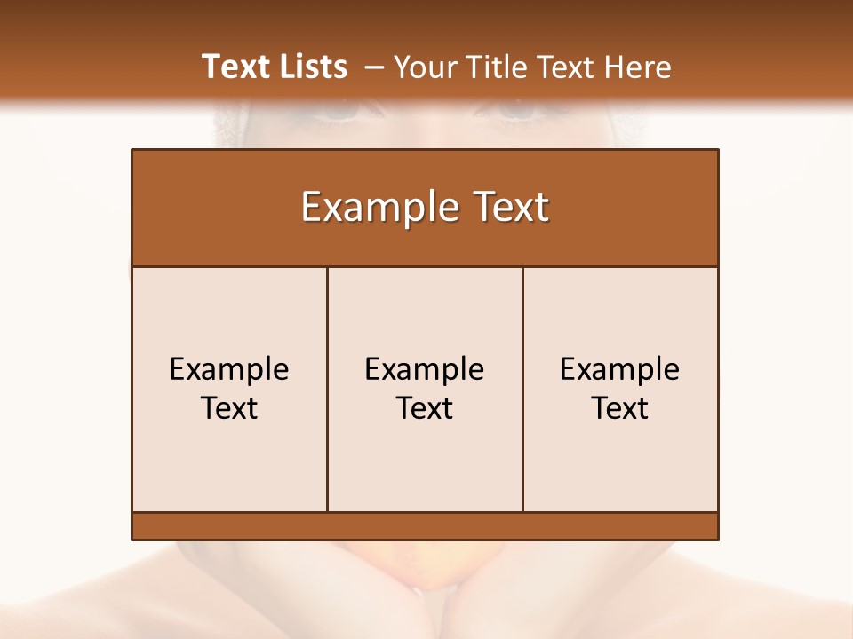 Closeup Wet Treatment PowerPoint Template