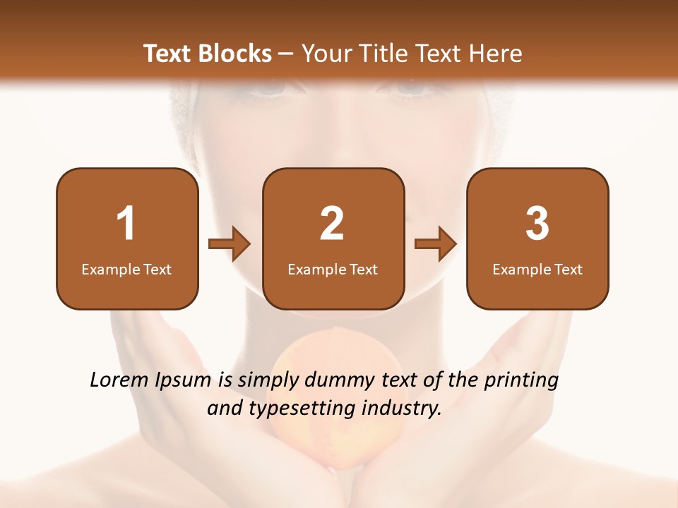 Closeup Wet Treatment PowerPoint Template