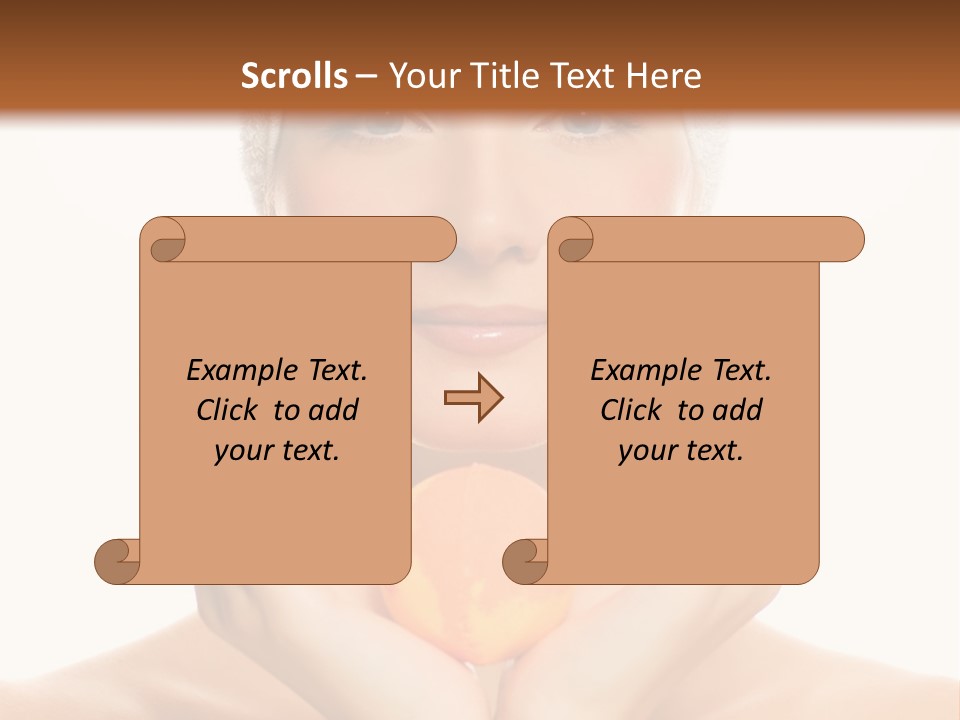 Closeup Wet Treatment PowerPoint Template