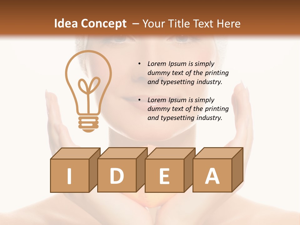 Closeup Wet Treatment PowerPoint Template