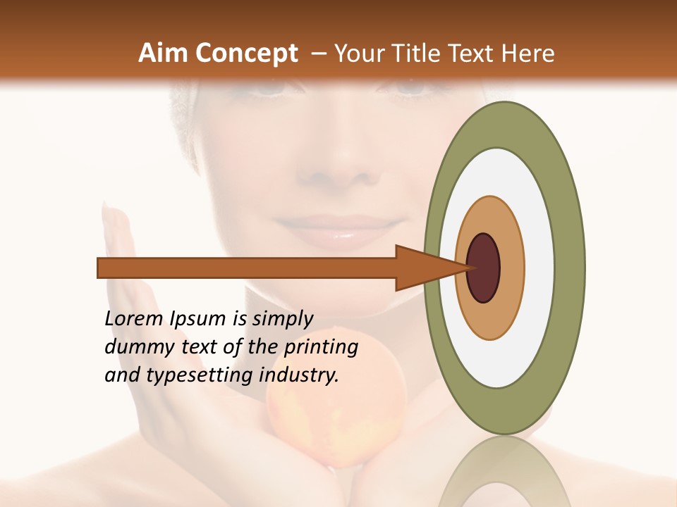 Closeup Wet Treatment PowerPoint Template