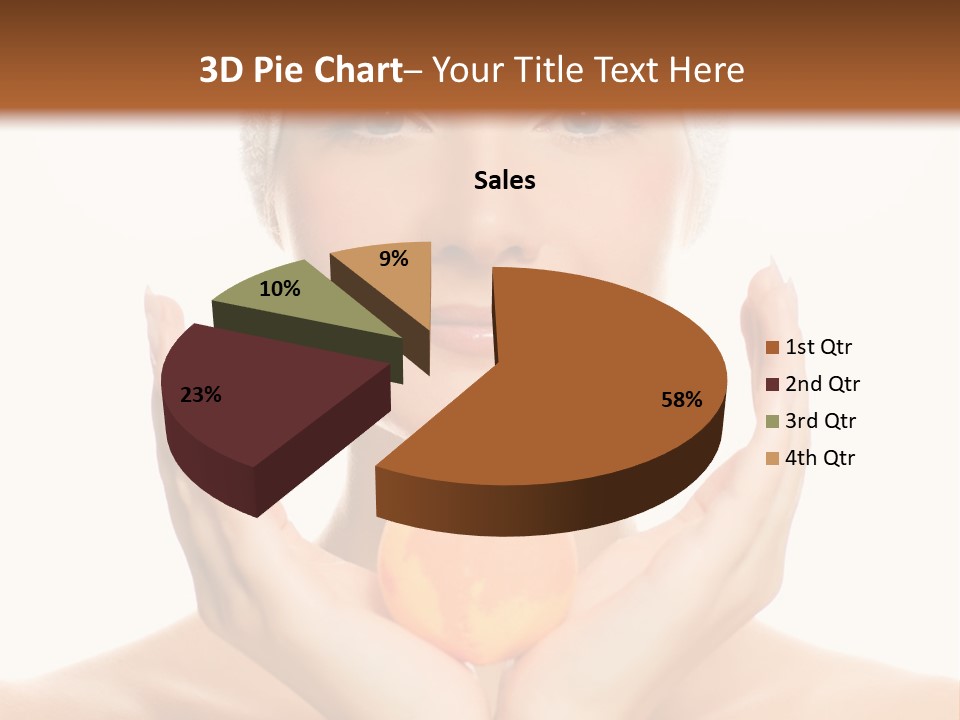 Closeup Wet Treatment PowerPoint Template