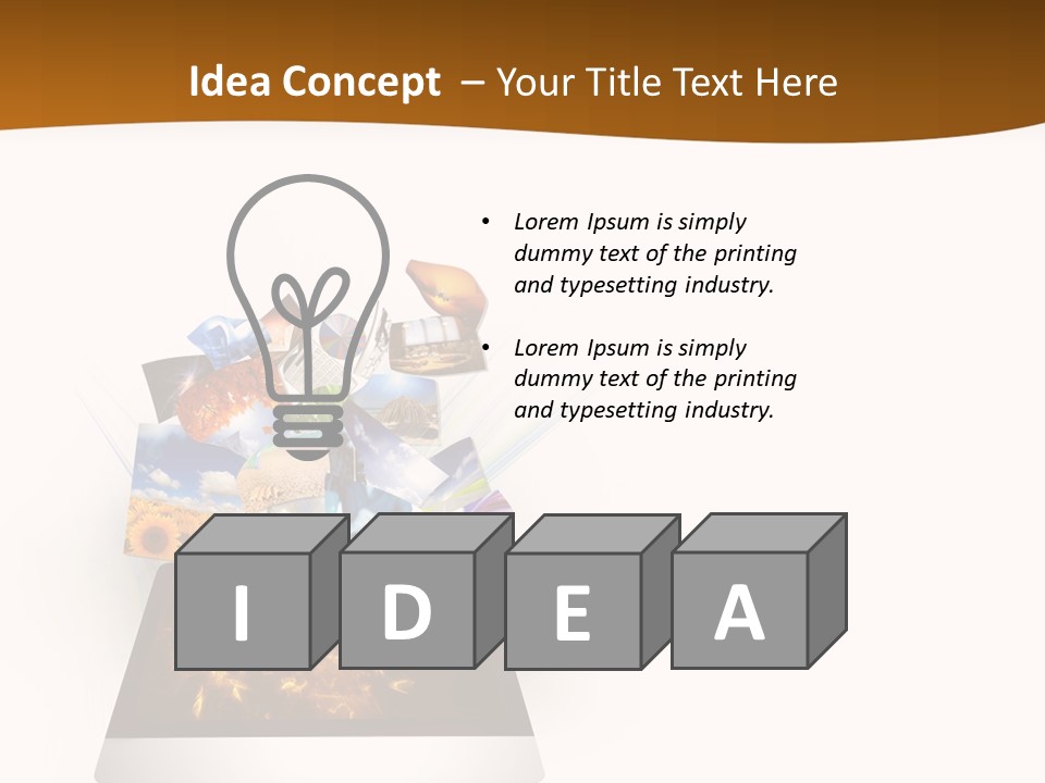 Images Concept Touch PowerPoint Template
