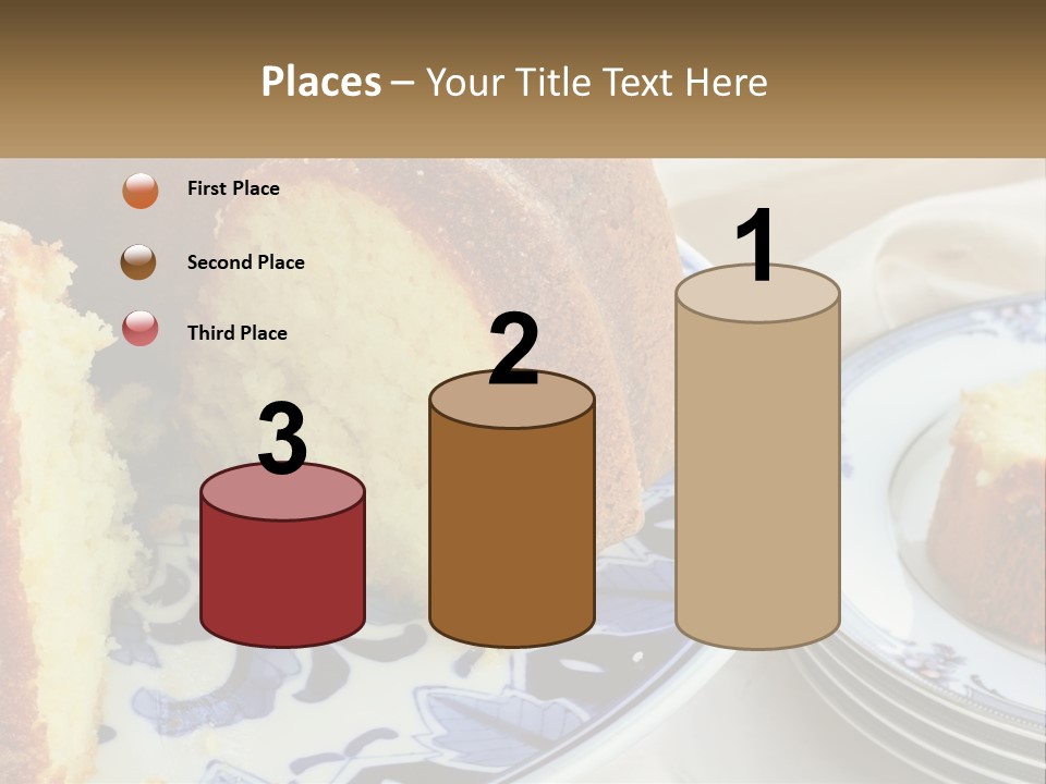 Photography Homemade Sponge Cake PowerPoint Template