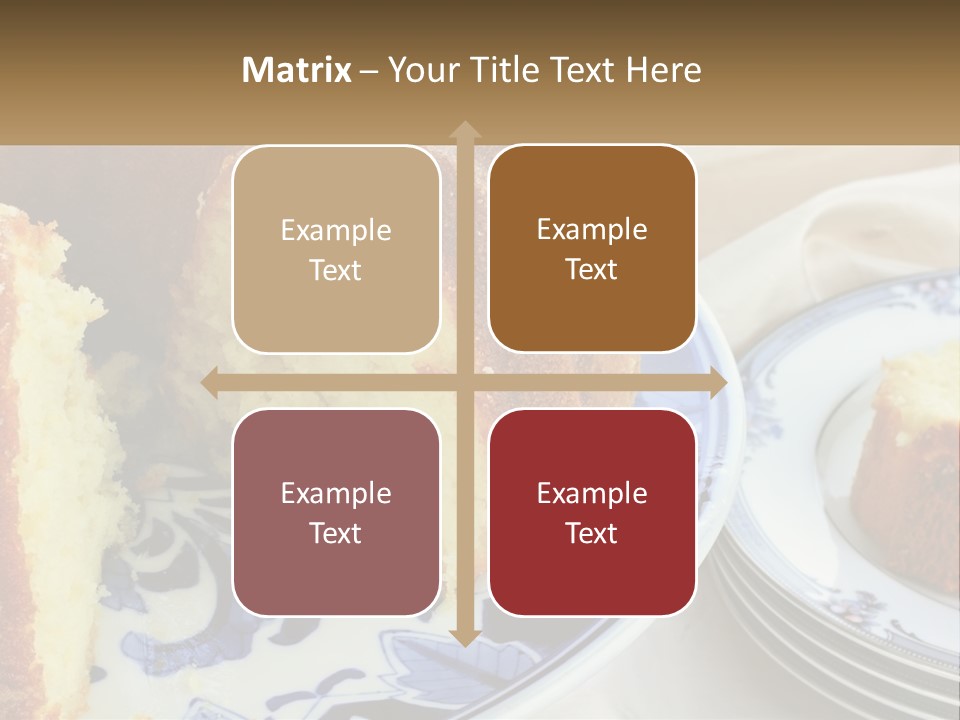 Photography Homemade Sponge Cake PowerPoint Template