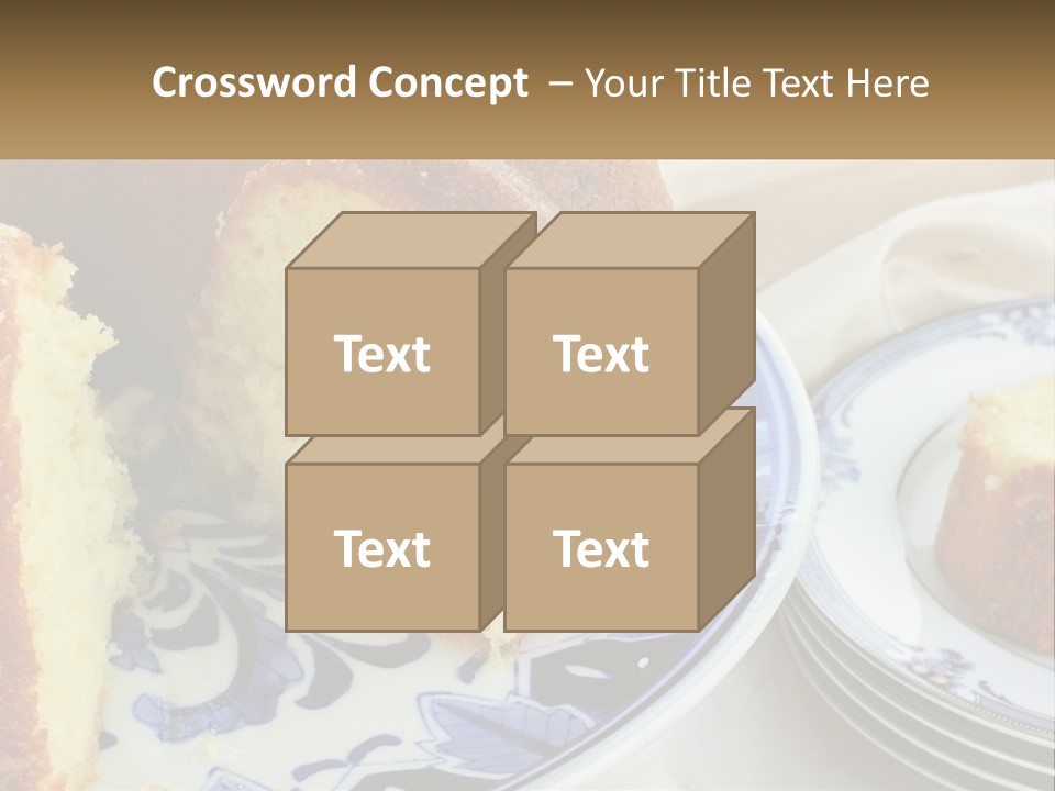 Photography Homemade Sponge Cake PowerPoint Template