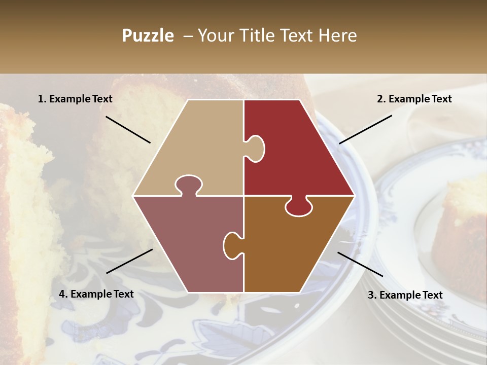 Photography Homemade Sponge Cake PowerPoint Template