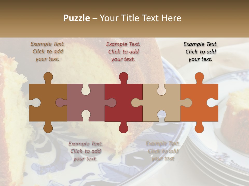 Photography Homemade Sponge Cake PowerPoint Template