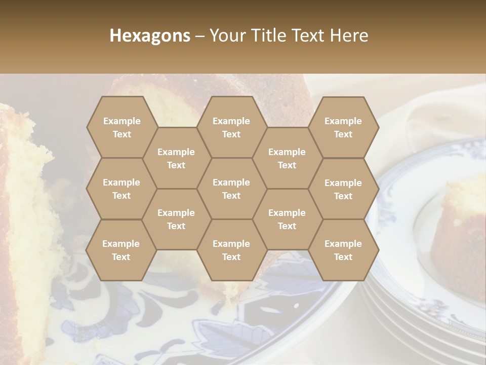 Photography Homemade Sponge Cake PowerPoint Template