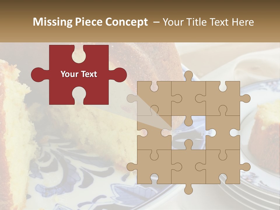 Photography Homemade Sponge Cake PowerPoint Template