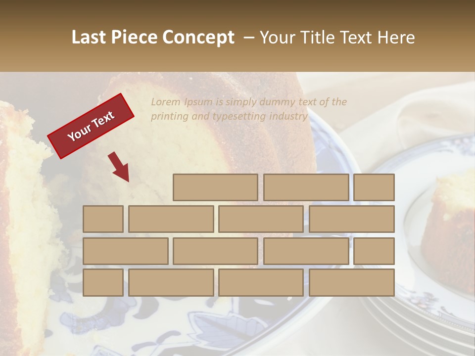 Photography Homemade Sponge Cake PowerPoint Template