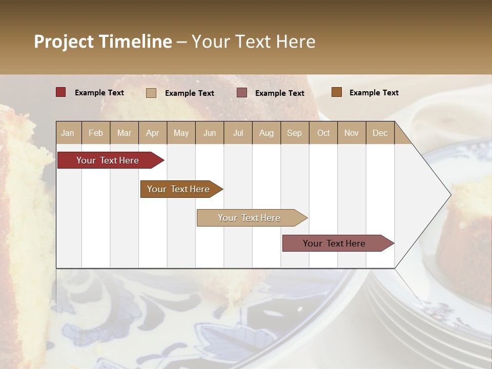 Photography Homemade Sponge Cake PowerPoint Template