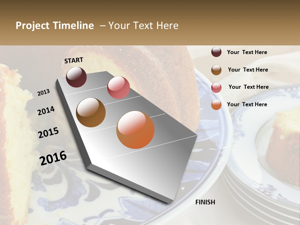 Photography Homemade Sponge Cake PowerPoint Template