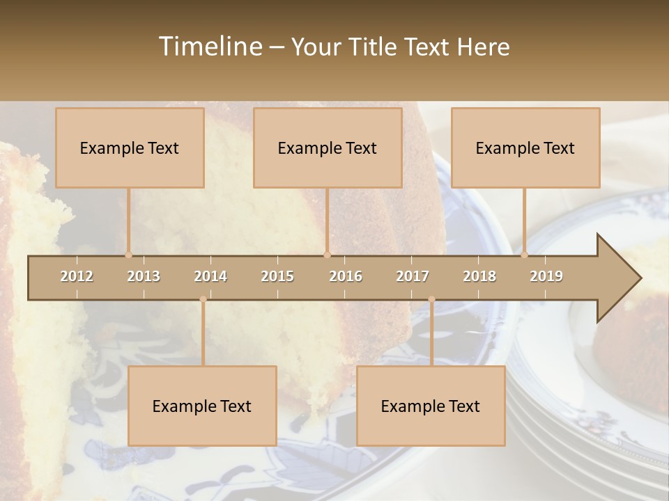 Photography Homemade Sponge Cake PowerPoint Template