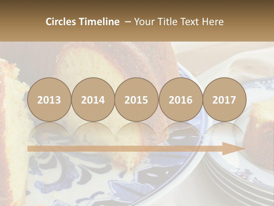 Photography Homemade Sponge Cake PowerPoint Template