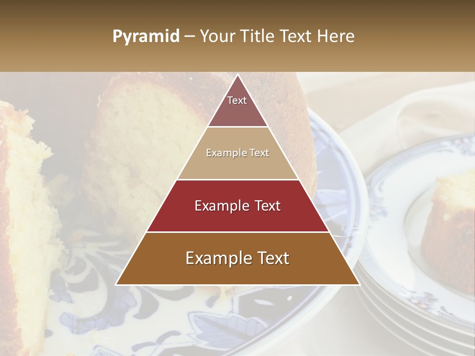 Photography Homemade Sponge Cake PowerPoint Template