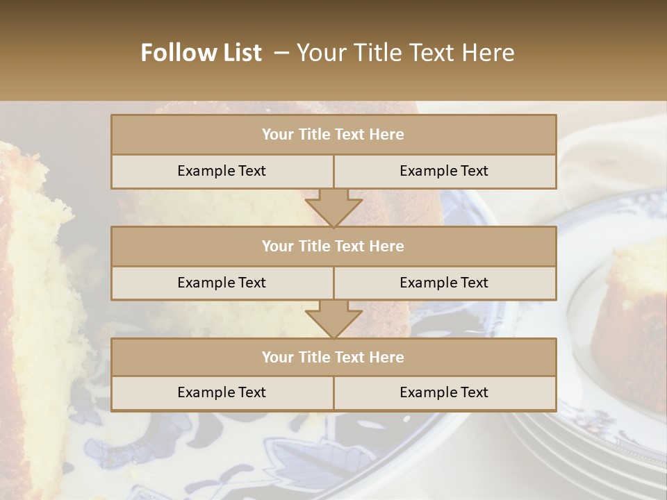 Photography Homemade Sponge Cake PowerPoint Template