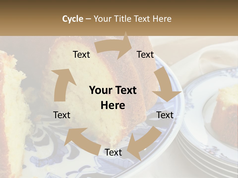 Photography Homemade Sponge Cake PowerPoint Template