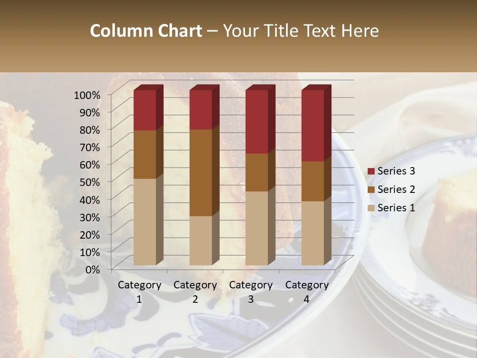 Photography Homemade Sponge Cake PowerPoint Template