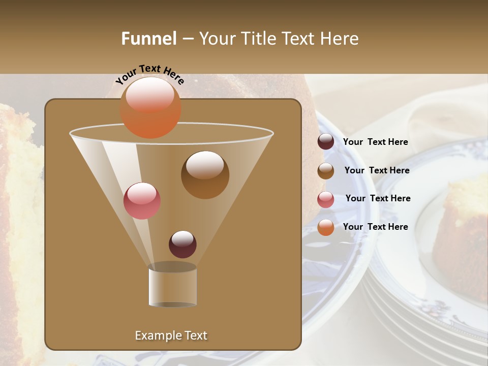 Photography Homemade Sponge Cake PowerPoint Template