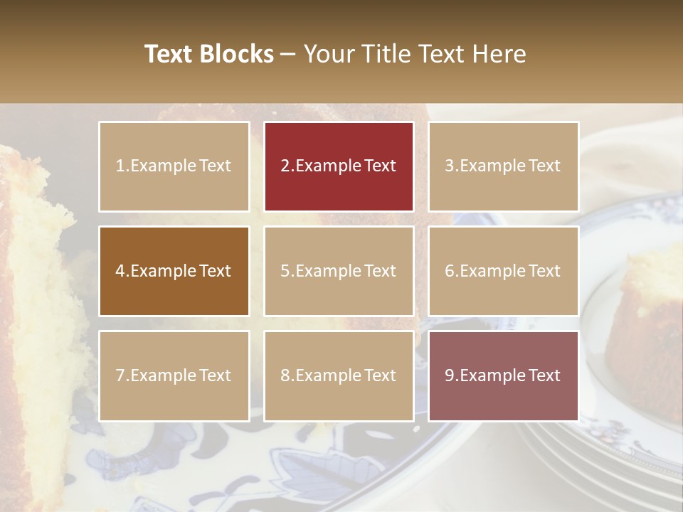 Photography Homemade Sponge Cake PowerPoint Template