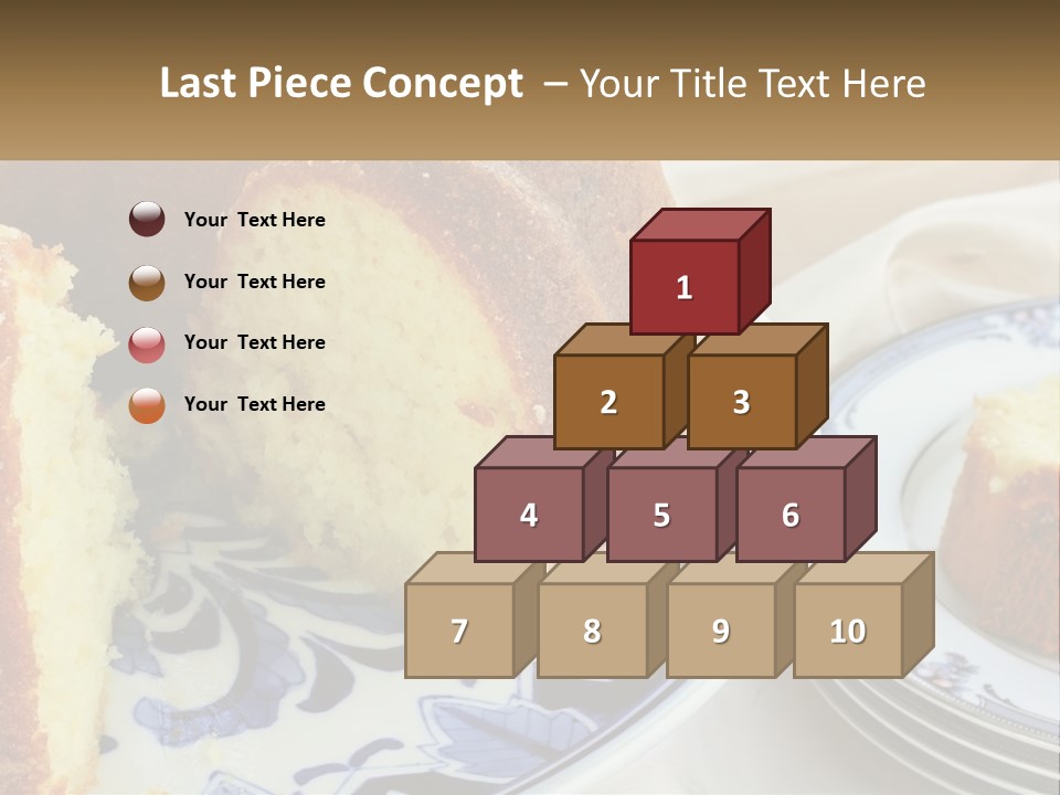 Photography Homemade Sponge Cake PowerPoint Template