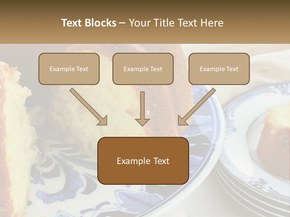 Photography Homemade Sponge Cake PowerPoint Template